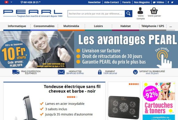 PEARL Schweiz launcht französisch-sprachigen Onlineshop 
