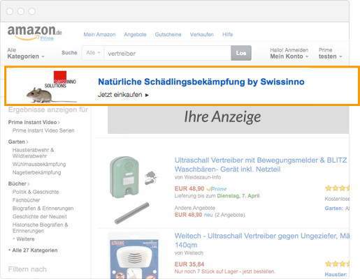 AMS: Targeting nach Keyword oder Produkt Targeting-Keyword