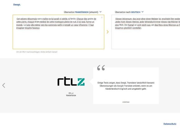 DeepL: Übersetzung mit künstlicher Intelligenz 
