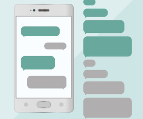 Sprechbalsen auf dem Smartphone 
