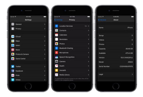 So aktivieren Sie den Dark Mode unter iOS 11 