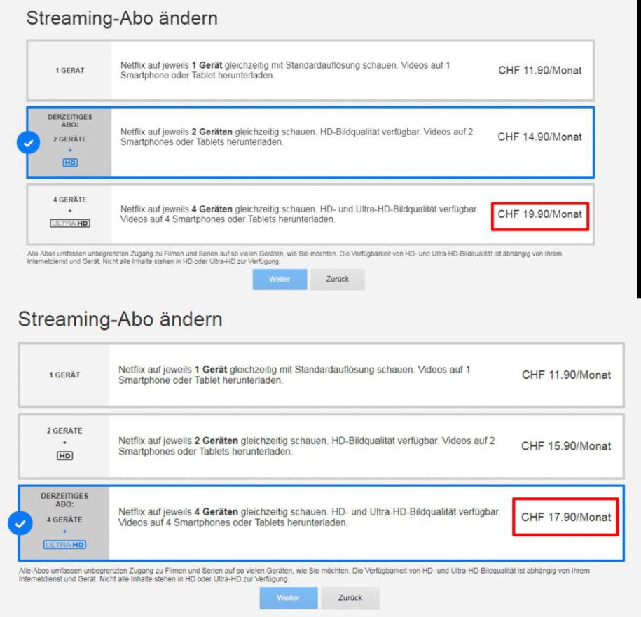 Netflix Erhoht Die Preise Auch In Der Schweiz Onlinepc Ch
