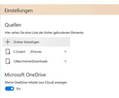 Ordner für Fotos-App von Windows 10 auswählen