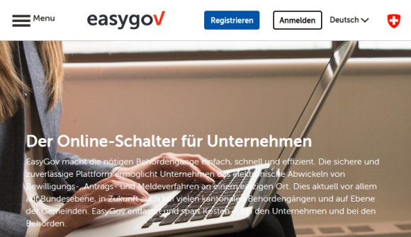 Online-Schalter EasyGov.swiss für Unternehmen gestartet 