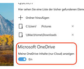 Windows 10: Foto-Anzeige aus der Cloud ausschalten