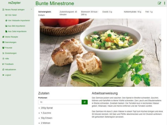 Surftipp für die persönliche Rezeptesammlung 