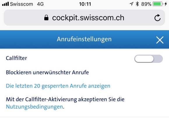 Schluss mit nervigen Werbeanrufen auf dem Swisscom Handy 