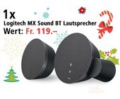 Am 5. Dezember Logitech MX Sound Premium Bluetooth-Lautsprecher gewinnen