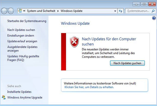 Kostenlose updates für windows 7