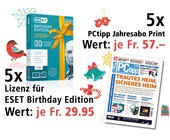 Am 14. Dezember ESET BIRTHDAY EDITION und PCtipp Jahresabos gewinnen