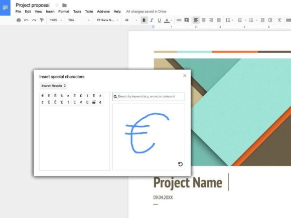 Google Docs: Symbole zeichnen und einfügen 