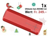 Am 22. Dezember den Bluetooth-Lautsprecher Ultimate Ears BOOM 2 gewinnen