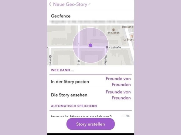 Geo-Storys auf Snapchat erstellen 