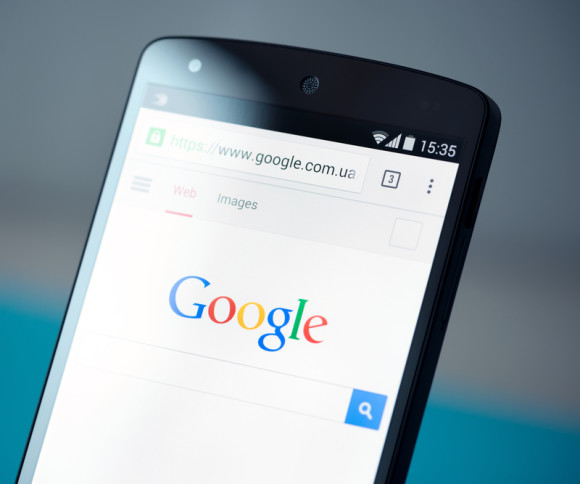 Google auf dem Smartphone 