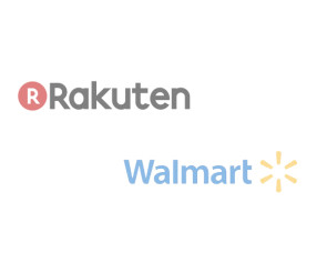 Logo von Rakuten und Walmart 