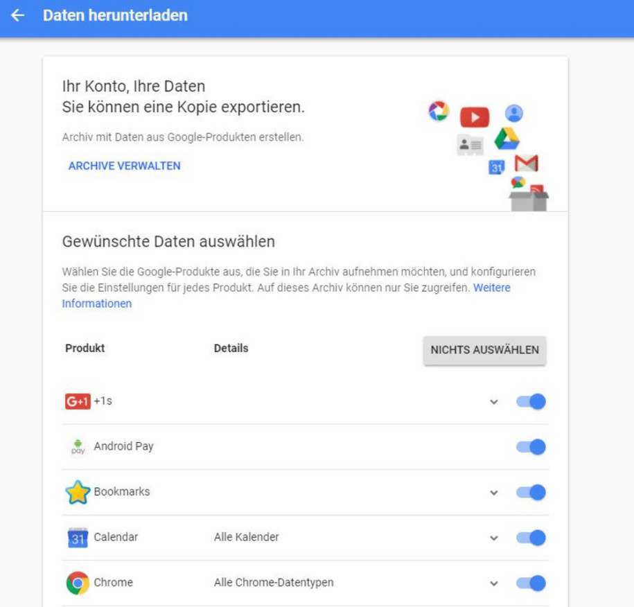 Google Drive So Konnen Sie Alle Inhalte Herunterladen Onlinepc Ch