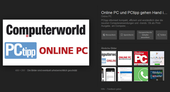 «Bild ansehen»-Button verschwindet aus Googles Bildersuche 