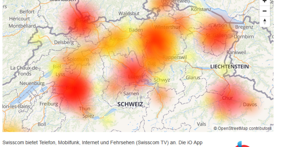 Internetprobleme bei Swisscom Grosskunden - onlinepc.ch