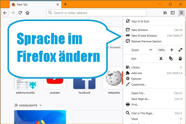 So Kann Man Firefox Von Englisch Auf Deutsch Umstellen Onlinepc Ch