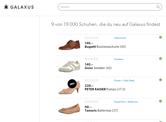 Galaxus baut Sortiment im Online-Schuhhandel um 11’000 Modelle aus 