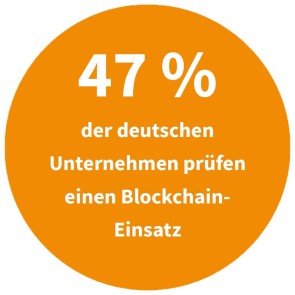 Unternehmen die den Einsatzt von Blockchain prüfen