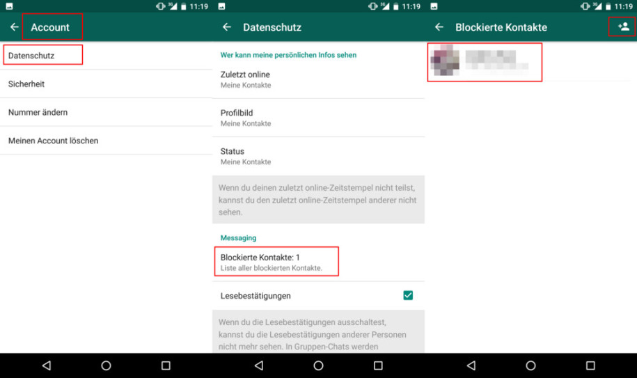Kontakte whatsapp blockierte WhatsApp blockiert: