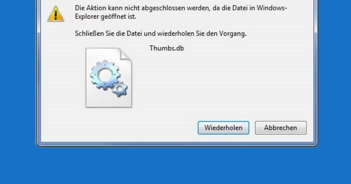 Ordner Blockiert Wegen Thumbs Db Datei Onlinepc Ch