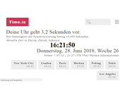 Webseite zeigt Weltzeit an