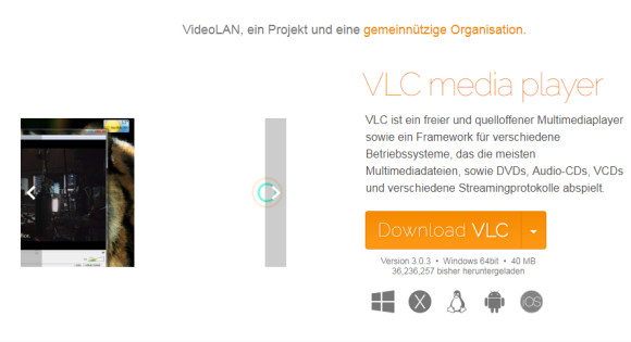 VLC-Player kann auch Videoformate konvertieren 
