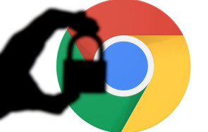 Chrome-Browser mit Schloss 