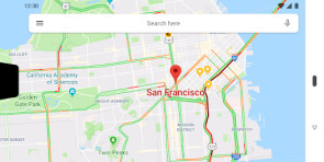 Notch bei Google Maps