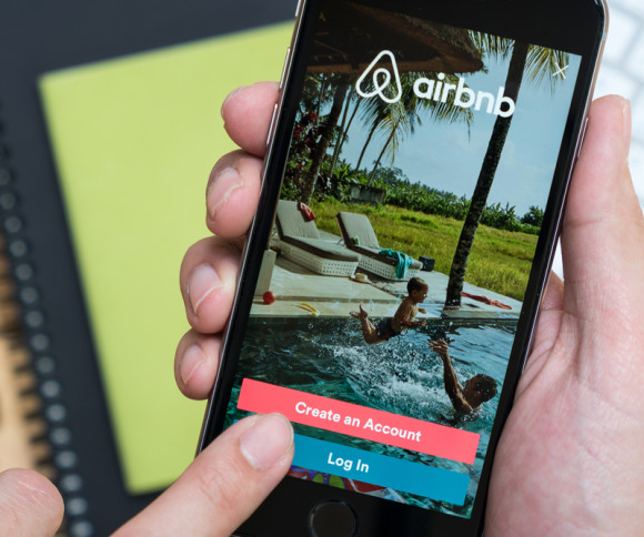 Airbnb auf dem Smartphone 