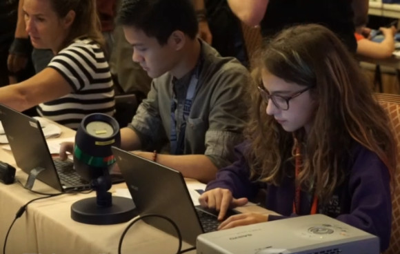 Kids in front of Computer 