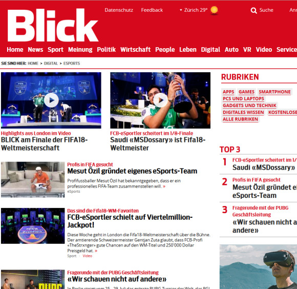 Blick baut eSports-Bereich aus 