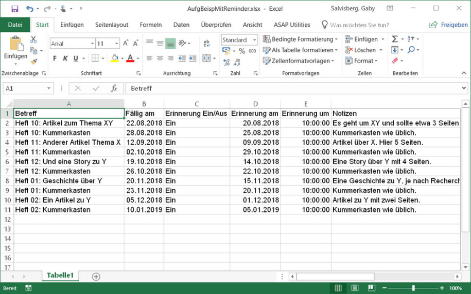 Excel Outlook Aufgaben Aus Excel Importieren Onlinepc Ch