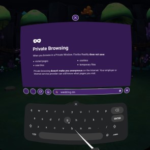 Firefox Reality Privatsphäre-Modus