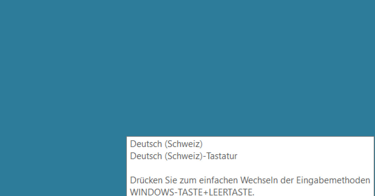 Windows 10 Umstellen Auf Ch Tastatur Onlinepc Ch
