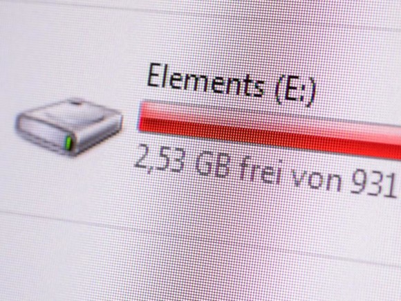 Zu volle Festplatte kann Windows-Update behindern 